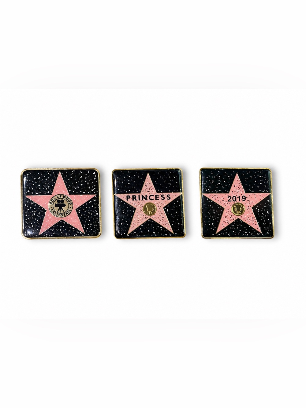 Hollywood Walk of Fame Star Magnet Set of 3 Souvenir Collectibles